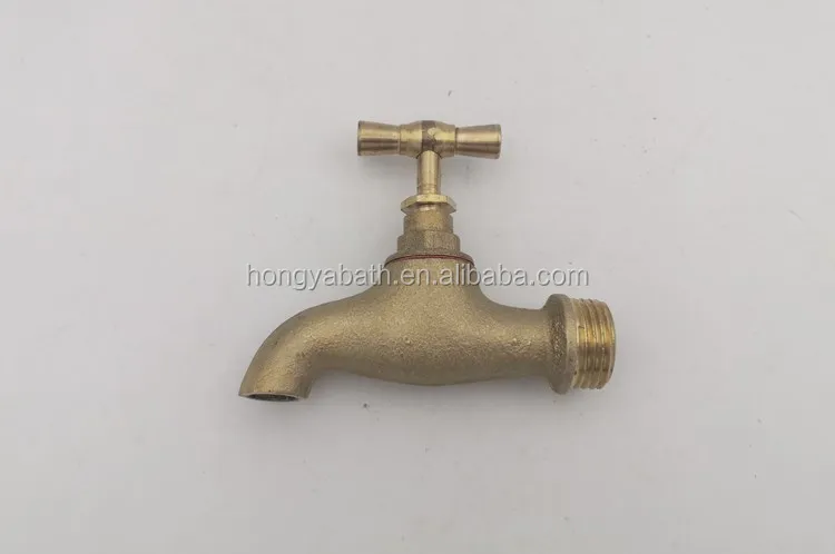 Thai Faucet Brass Vintage Antique Spigot Retro 1/2 Water Tap Wall Old Mounted . 