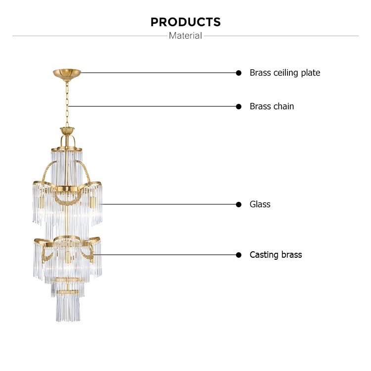 brass raindrop pendant light