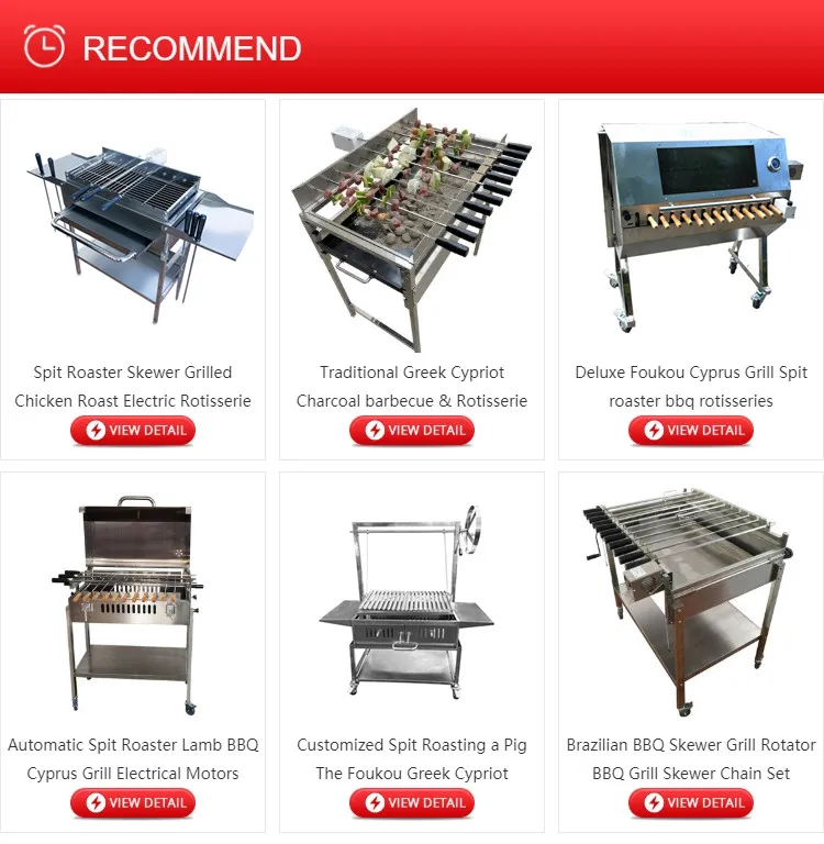 Electric Turning Coal Stainless Steel Spiedini Grill Bbq 40 Single