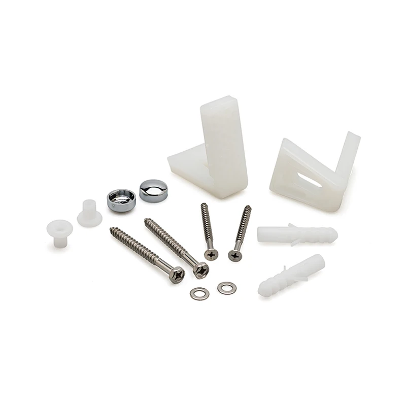 Angled Floor WC Toilet Pan / Bidet Fixing Bathroom Fitting Kit Brackets