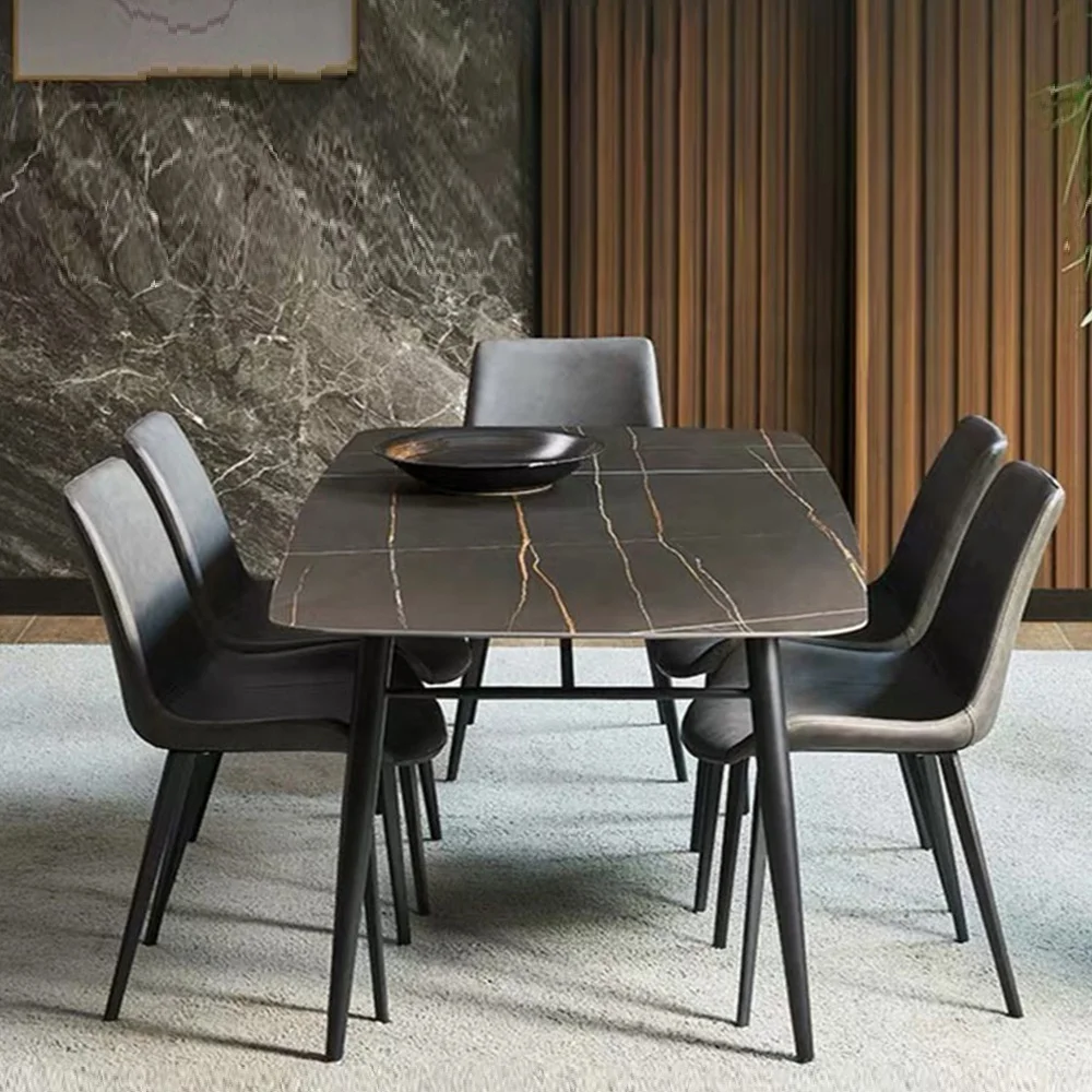 modern black gold slate dining room furniture marb