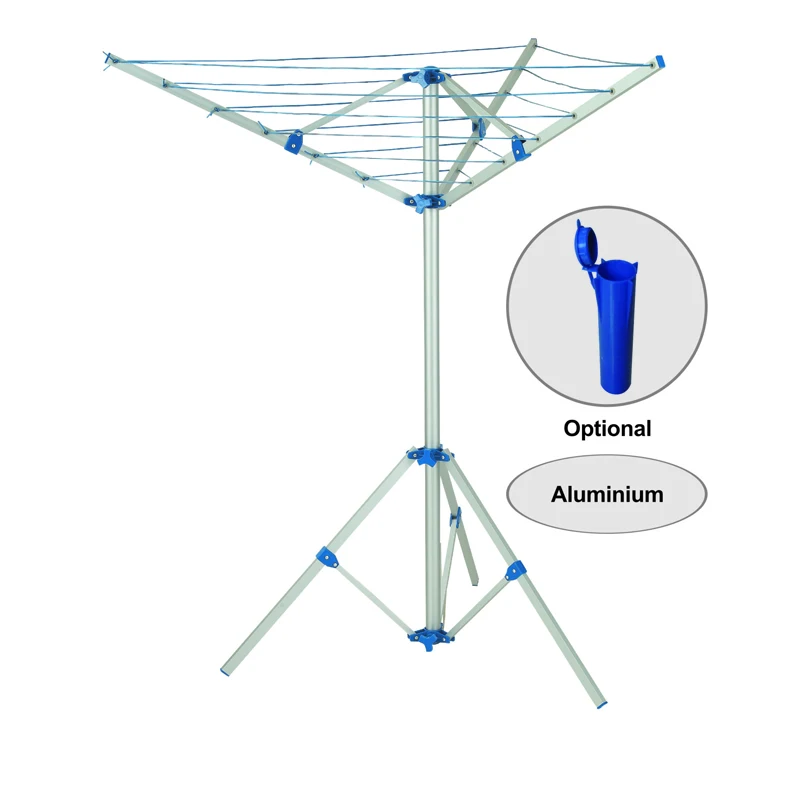 Outdoor 15m Foldable Umbrella Aluminum Garden Rotary Clothesline