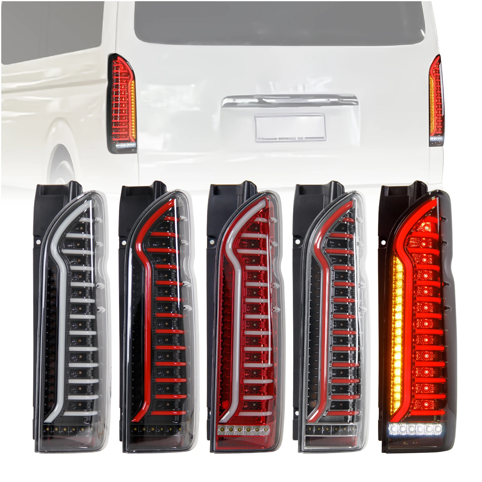 Toyota Hiace Tail Lamp - Customized LED Brake Light