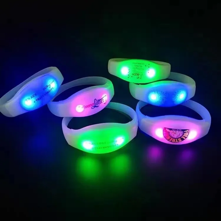 Led Flashing Light Up Bracelets Concerts Custom Led Bracelets Buy Led