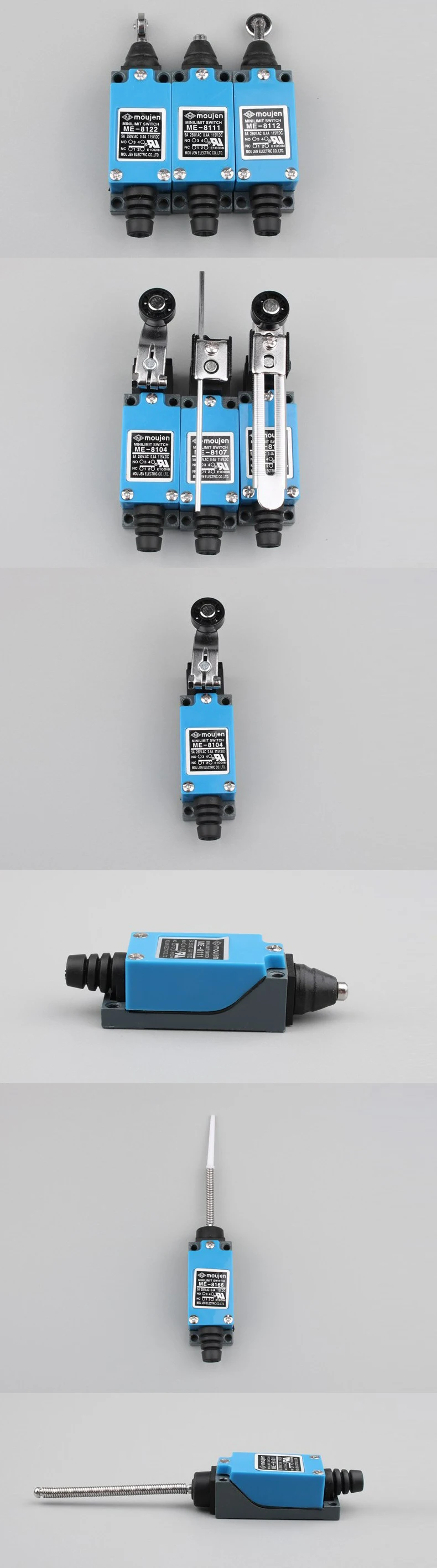 8pcs Roller Arm Type AC Limit Switch For CNC Mill Laser Plasma ME-8108 