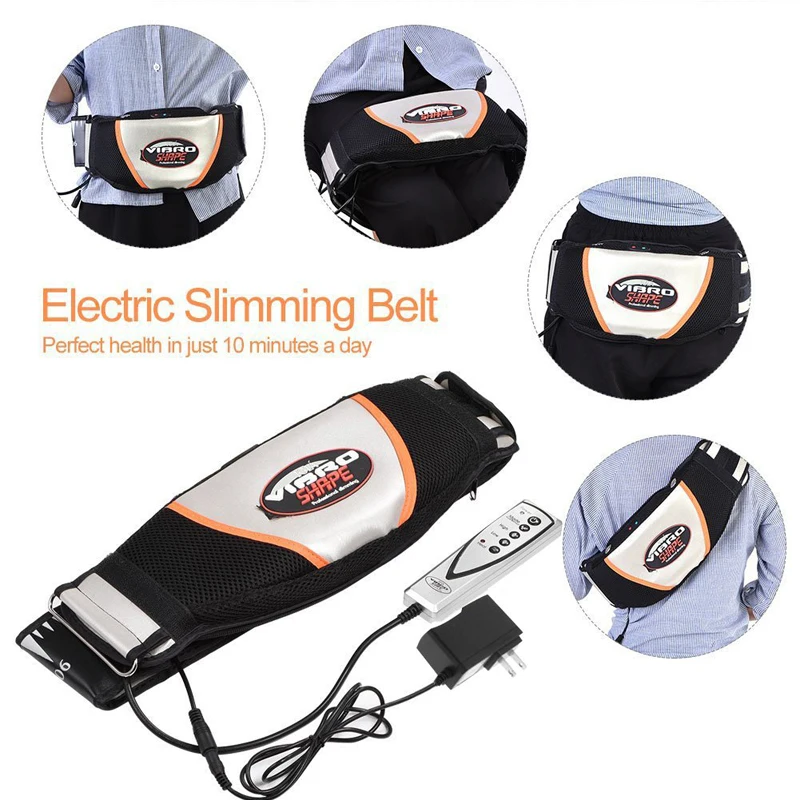 Electric Vibrating Massager Waist Trimmer Slimming Heating Belt With