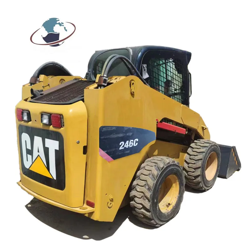 Good Condition Used Mini Skid Steer Loader Cat 246c 246d Skid Steer ...