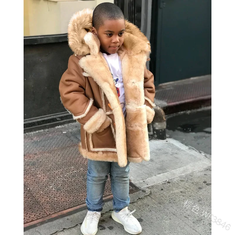 shearling coat boys