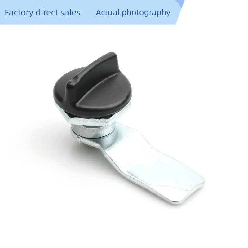 Electric Cabinet Alloy Ms715-2 Tongue Lock Ms705-3C-4 Black Knob Cylinder Lock for Decorations with Cutting Service factory