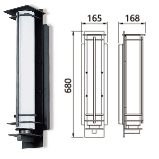 20w Stainless Steel Modern Outdoor Compound Wall Light/boundary Wall