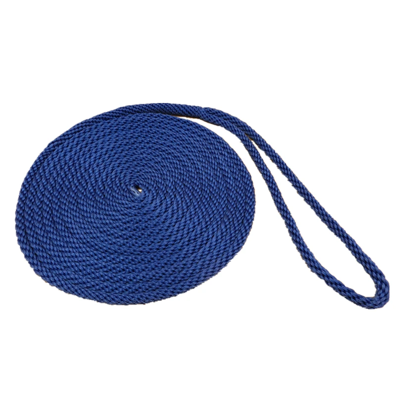 Abrasion Resistance Boat Accessories Marine Rope Dock Line with Spliced Eye