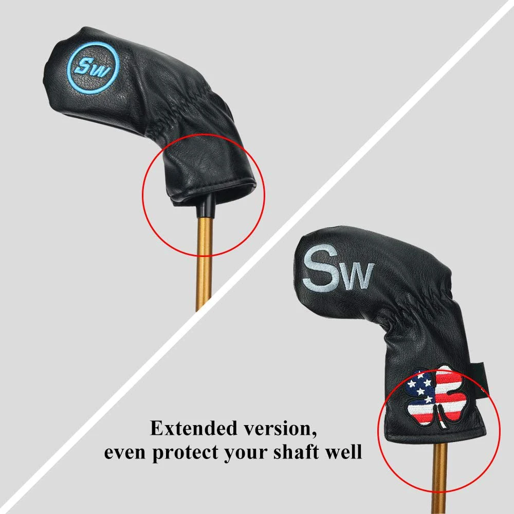 Customizable Label Golf Iron Head Cover Pu Leather Material Driver