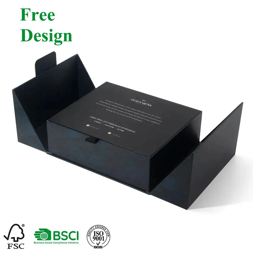 Luxury Custom Magnetic Gift Packaging Box for Boutique Sunglasses