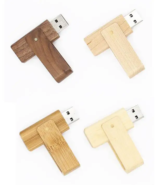 免费样品木质u盘带定制雕刻标志USB 2.0接口