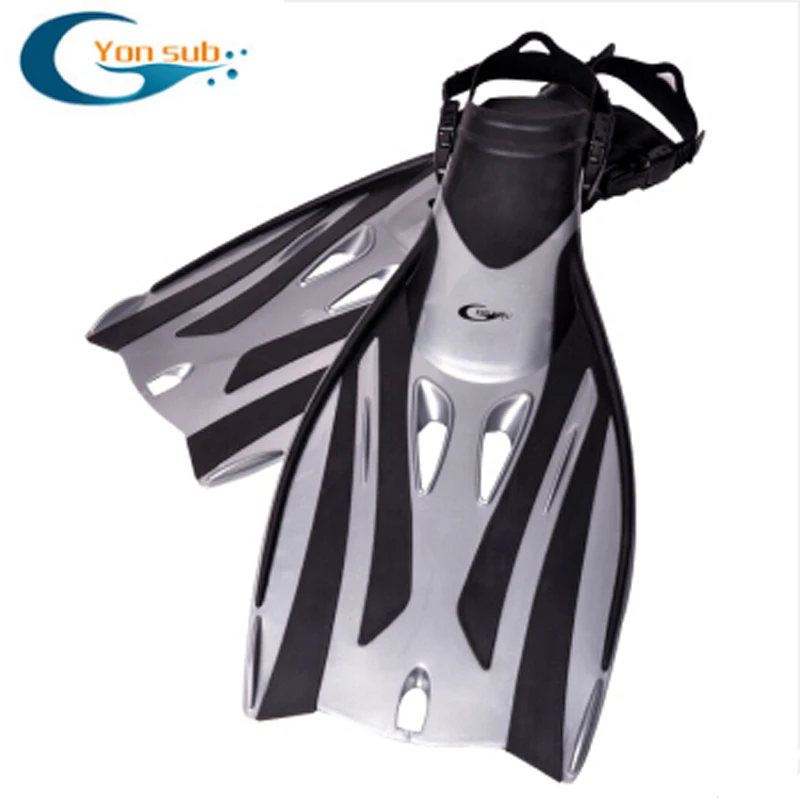 
High quality adjustable silicone rubber underwater diving swim fins 