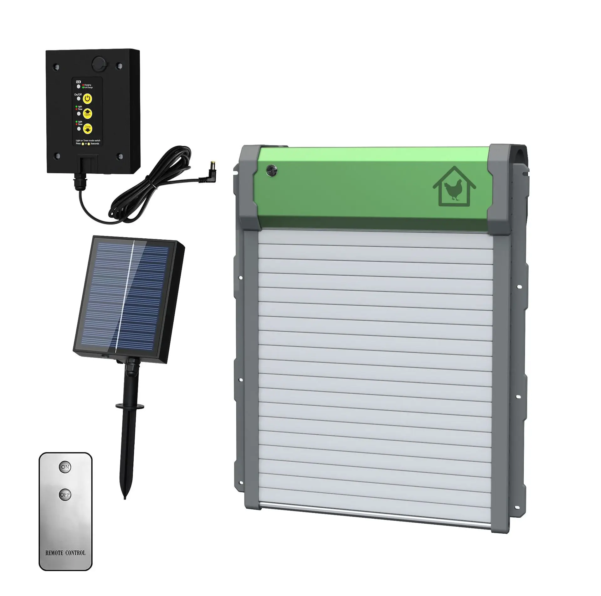 Fully Automatic Antipinch Ip67 Solar Light Sensor Timed Remote Control