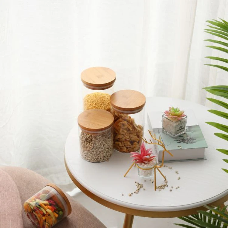 
Hot Selling Airtight Container Food Storage Glass Bottles And Jars 