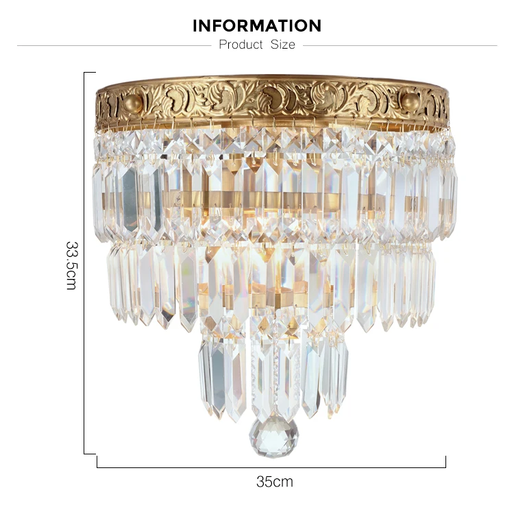 european classic ceiling crystal light