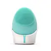 Rechargeable Waterproof Vibrating Facial Cleansing Brush Mini Face Massager Cleanser Silicone Electric Ultrasonic Facial Brush