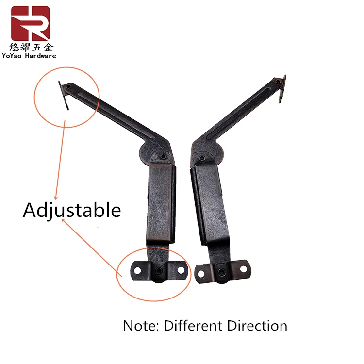 Universal Sofa Bench Metal Stay Open Top Hinges For Storage Ottoman