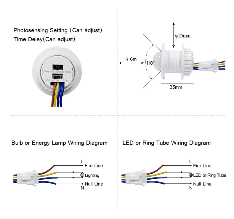 Infrared motion sensor схема подключения