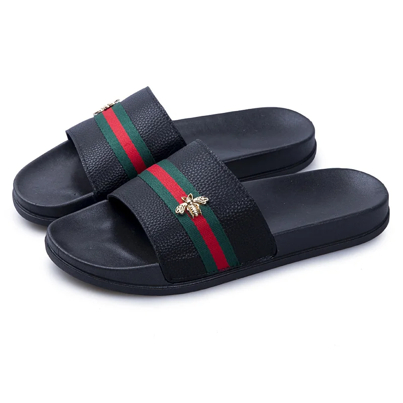 

Brand Slippers Men Sandals Slippers Male Rubber Men Slides Sandals Beach Men Plus Size