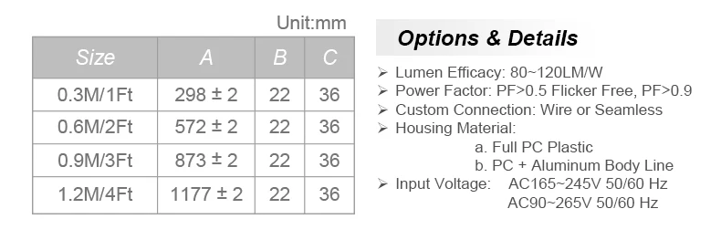 Seamless Connectors LED Tube Lamp