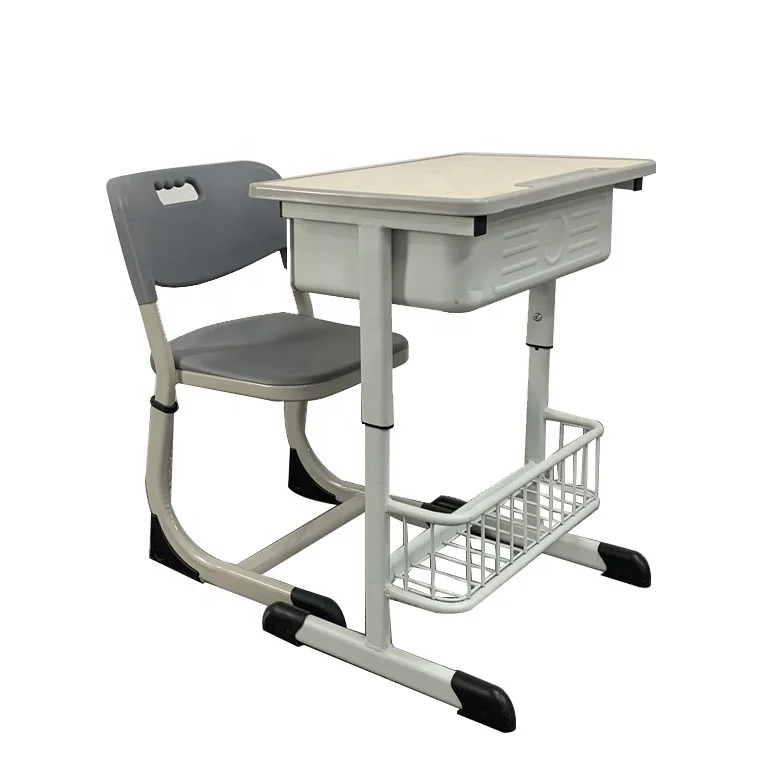 
High Quality Used School Furniture Equipment Ergonomic Study Desk and Chair for High school Students 