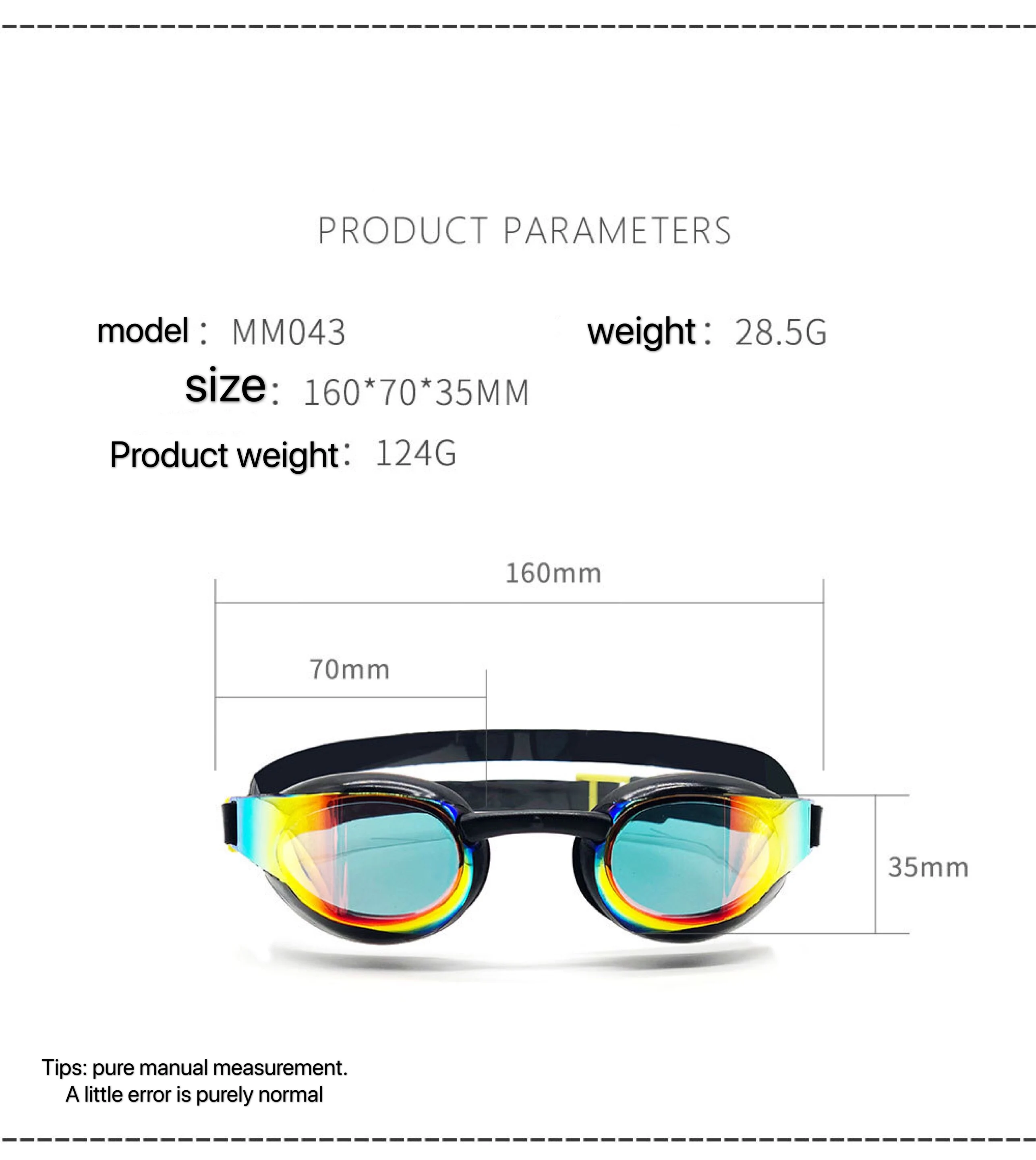 Custom Adult Silicone Headbands Bluk Antifog Competitive Sports Electronic Swimming Goggles