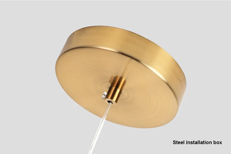 Decorative LED chandelier vertical horizontal pendant light ball combine with glass ball hanging lamp and metal stick