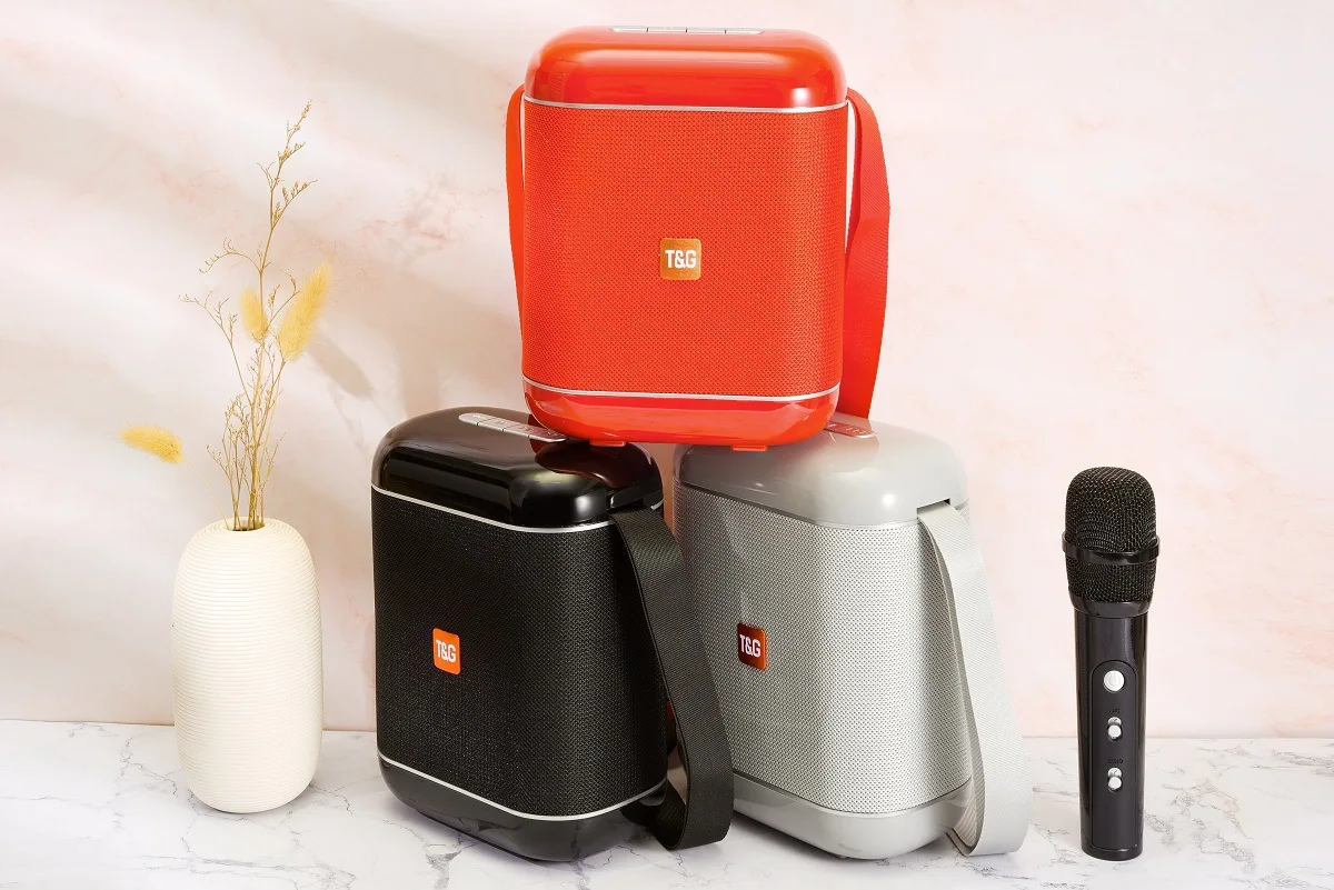 TG523K wireless Karaoke Bluetooth speaker Outdoor portable handheld card square dance subwoofer booth stereo - ANKUX.COM