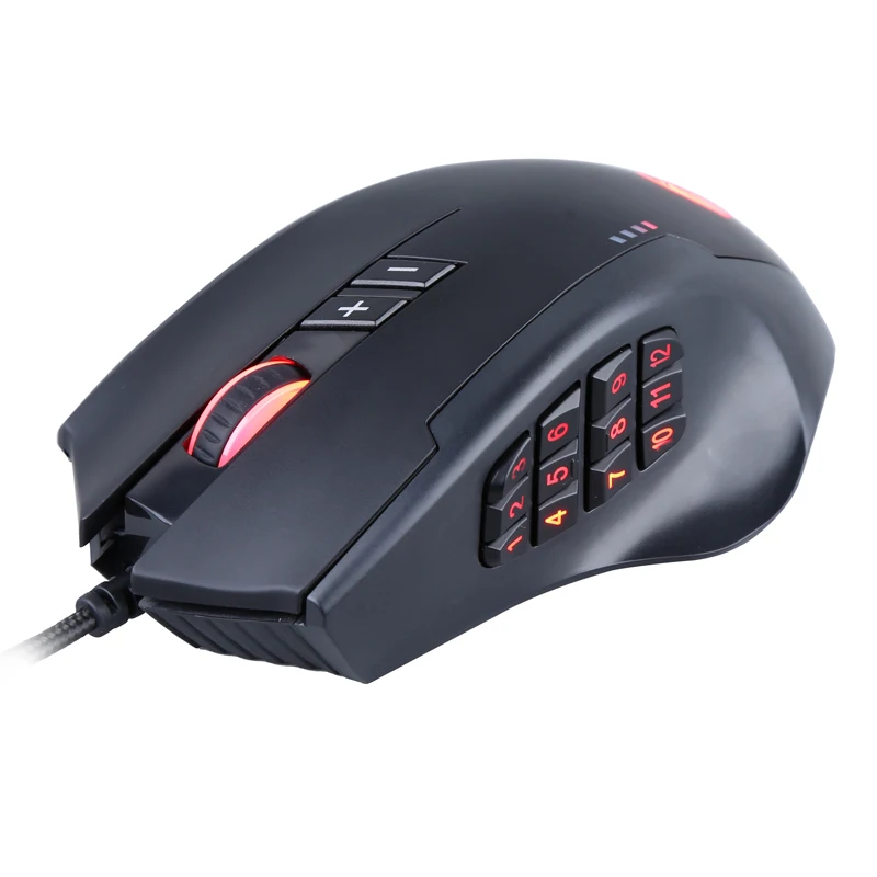 2019 new 12D Professional  1000-8000 DPI  gaming mouse With side button and Software computer accessories
