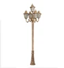 Warm White Street Light Styles Outdoor Lamp Post with Five-Head Design