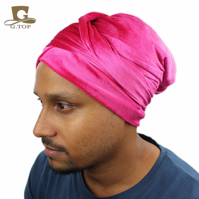 Extra Long Velvet Long Head Wrap Headscarf Tube Head Wraps Turban Hat
