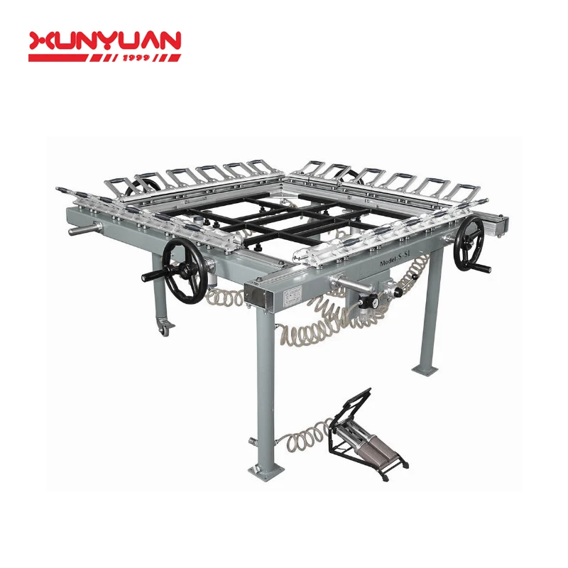 Factory Directly Sell Wheel Pulling Screen Stretcher Mesh Stretching Equipment For Silk Screen