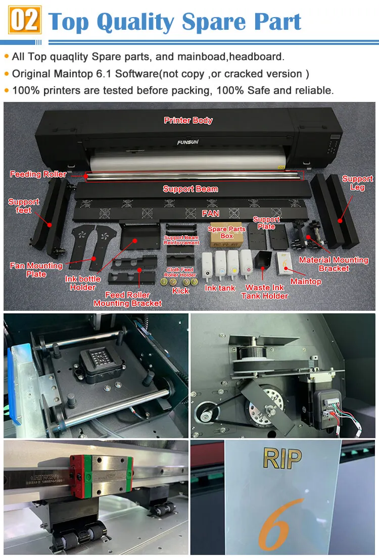 Eco Solvent Printer Manufacturer 1440dpi 1.8m Vinyl eco solvent printer dx6