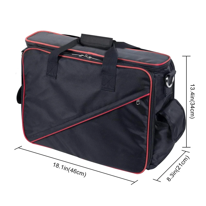 Large Capacity Electrician Tool Bag Wide Open Mouth Shoulder Storage
