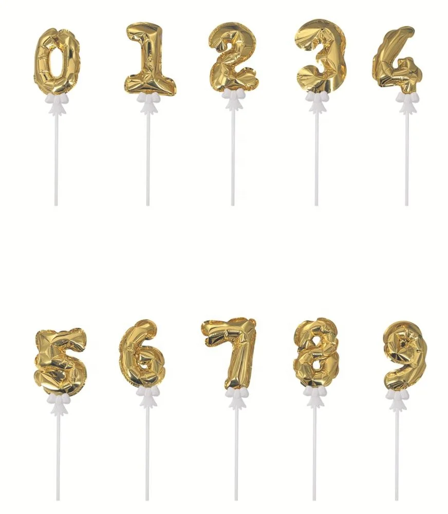 mini number balloons