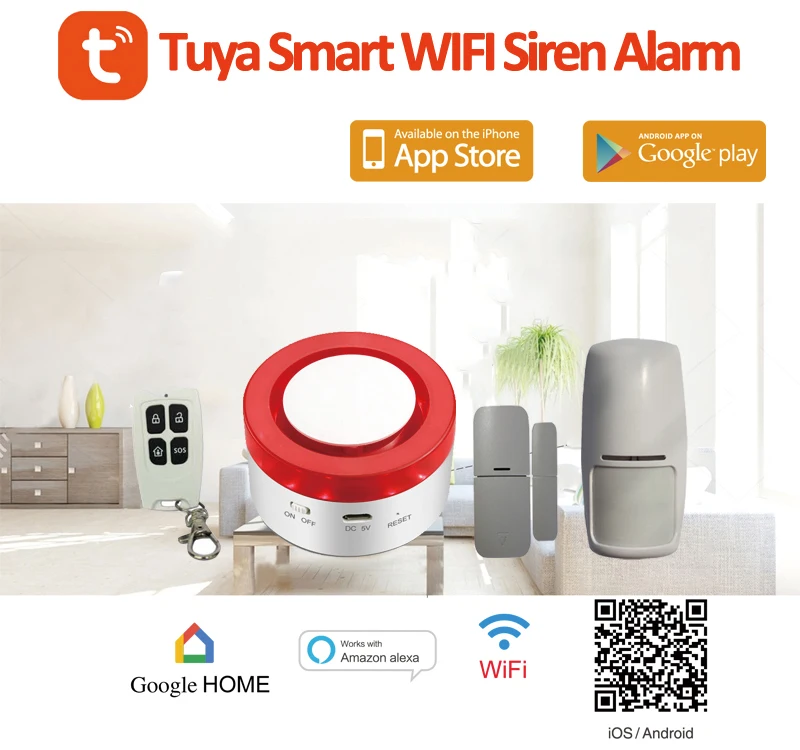 Smart Home Security System with Optional Professional Monitoring Compatible with Alexa DIY Home Security system - ANKUX.COM