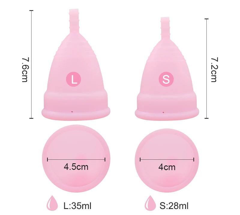Health Car Medical Grade menstrual Cups