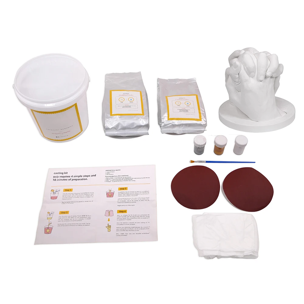 Baby Casting Kit 3d Plaster Infant Handprints And Footprints Keepsakes