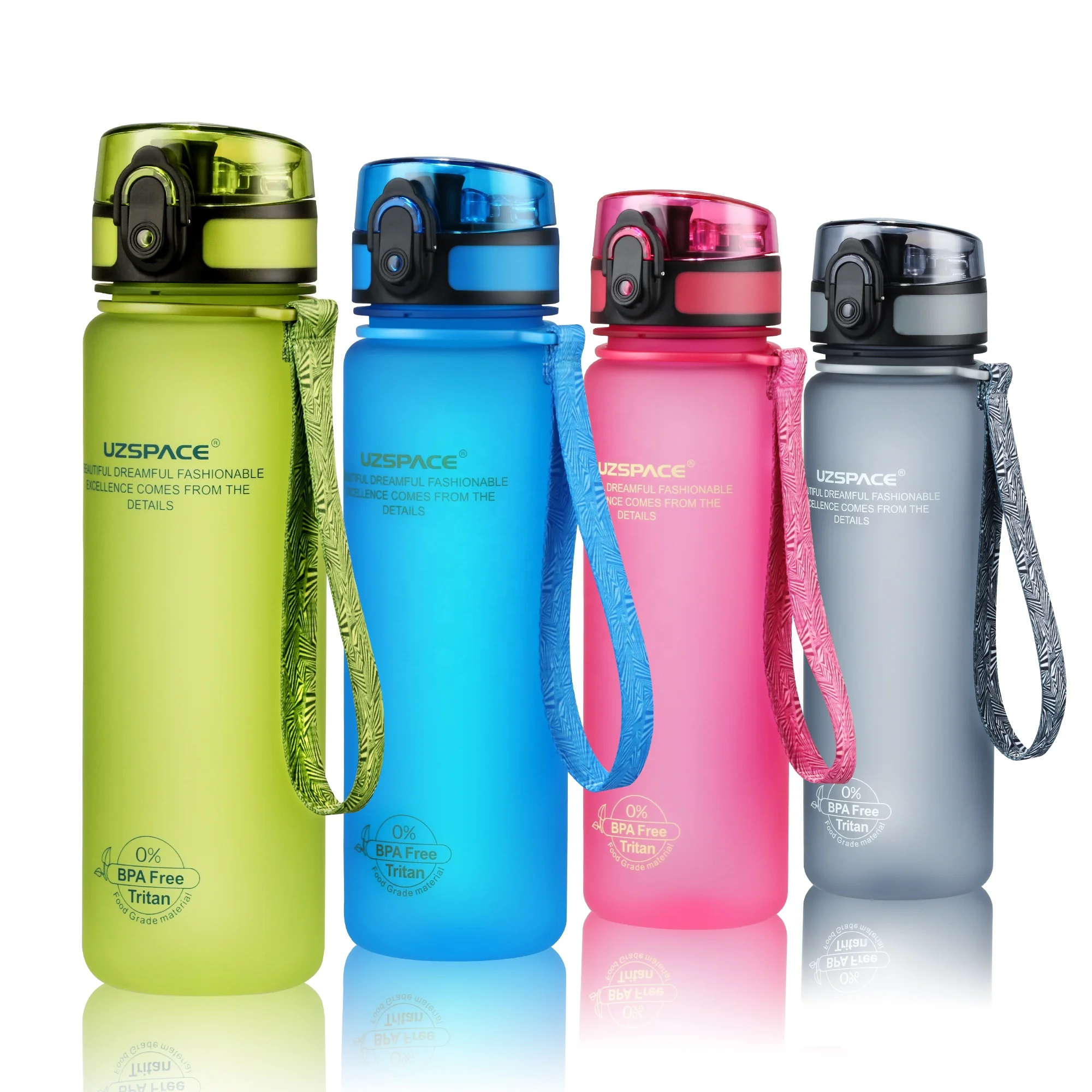 500ml Uzspace High Quality Bpa Free Tritan Sport Plastic Water Bottle