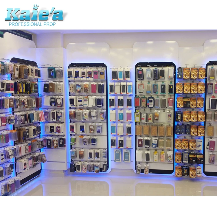 Cellphone Showroom Cell Phone Case Display Rack Hanging Mobile Phone