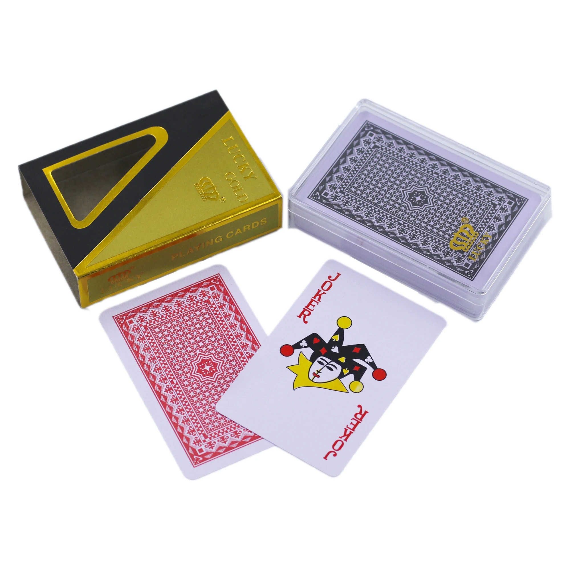 China Supplier Double Deck Plastic Playing Cards Custom Printed Poker ...