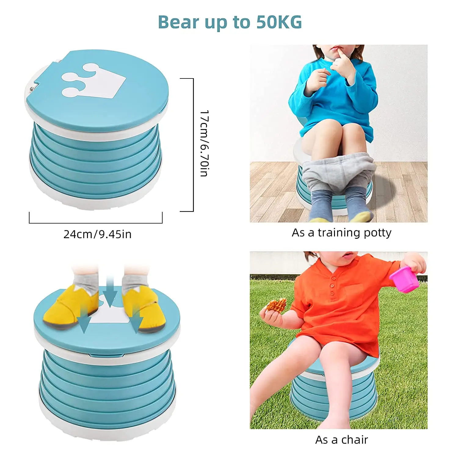 Portable Travel Potty Chair Toilet Foldable Kids Toilet Seat For Boys
