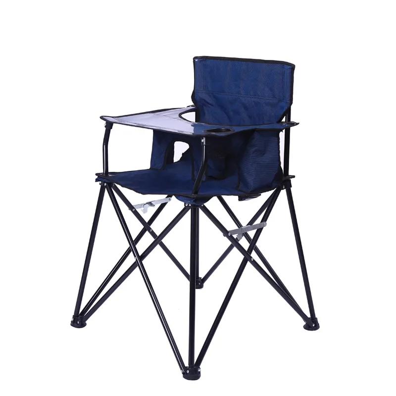 New Arrival Folding Up Outdoor Travel Dinner Seat Portable High Feeding Chair For Babies Camping