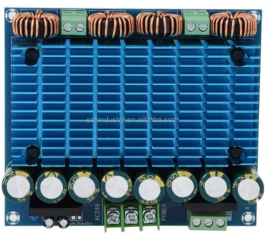 Tda8954th Amplifier Board,Class D 2x420w Ultra High Power Digital Power Amplifier Board Dual
