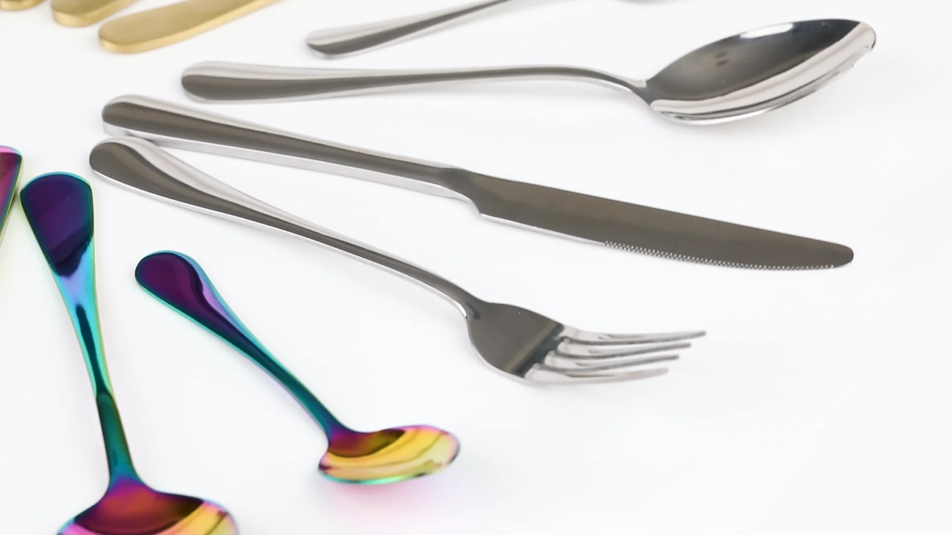 Restaurant Cheap Silver Flatware Set Dinner Spoons Forks And Knife