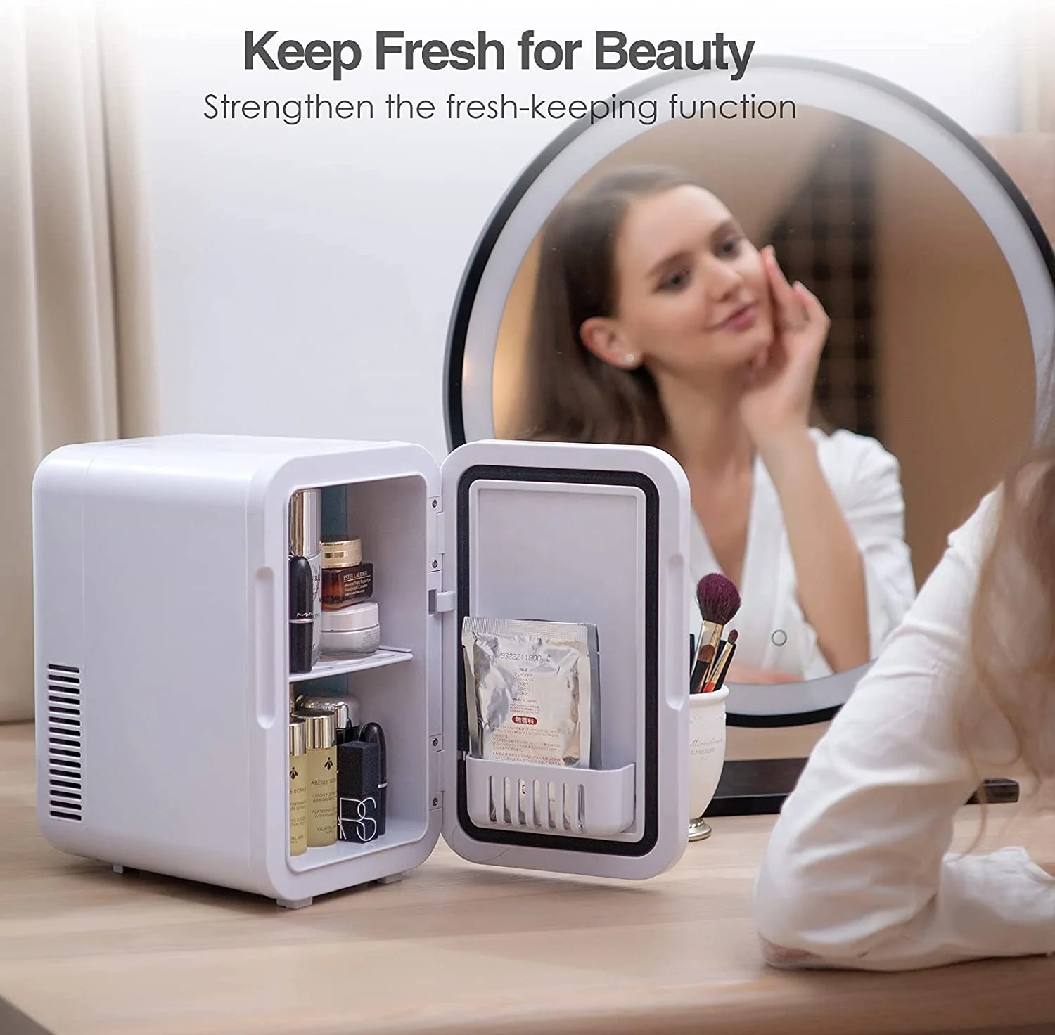 6l 12v 220v 110v Mini Refrigerator Hot And Cold Breast Milk Cosmetics