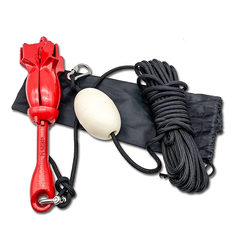 Marine Folding Grapnel Kayak Anchor Kit Hot Dipped Galvanized 1.5kg